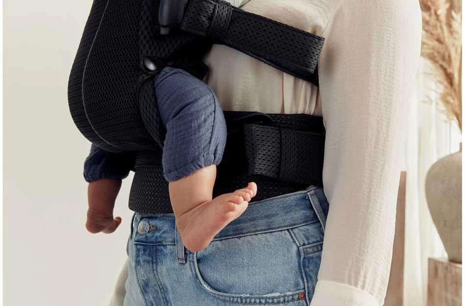 BabyBjorn Harmony Mesh 3D - ergonomiška nešioklė naujagimiams ir kūdikiams | Juoda