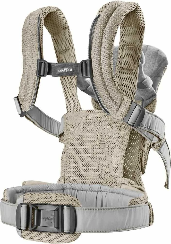 BABYBJORN nešioklė HARMONY 3D MESH, pilkas beige, 088002