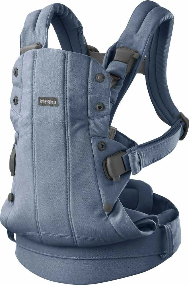 BABYBJORN nešioklė HARMONY WOVEN MELANGE, mėlynas 088033