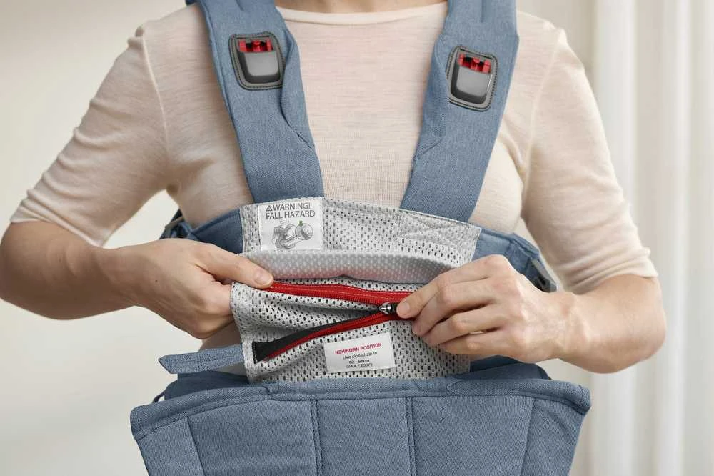 BABYBJORN nešioklė HARMONY WOVEN MELANGE, mėlynas 088033