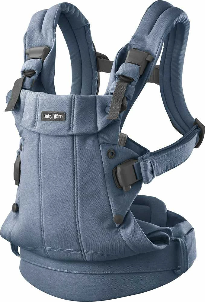 BABYBJORN nešioklė HARMONY WOVEN MELANGE, mėlynas 088033
