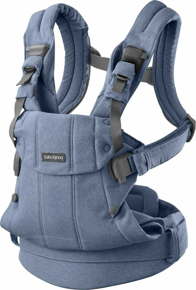 BABYBJORN nešioklė HARMONY WOVEN MELANGE, mėlynas 088033