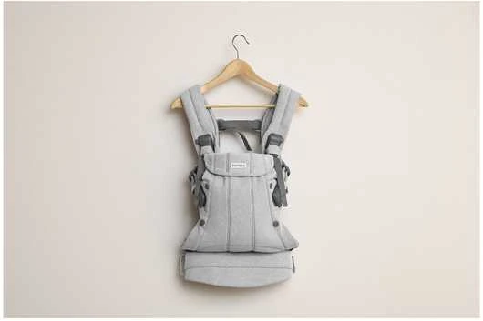 BabyBjorn Harmony - ergonomiška nešynė naujagimiams ir kūdikiams | Austas šviesiai pilkas melanžas