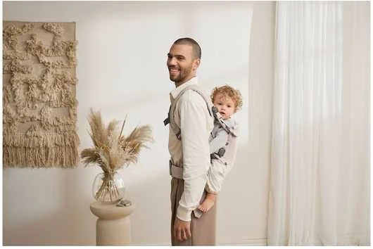 BabyBjorn Harmony - ergonomiška nešynė naujagimiams ir kūdikiams | Austi šviesiai smėlio spalvos