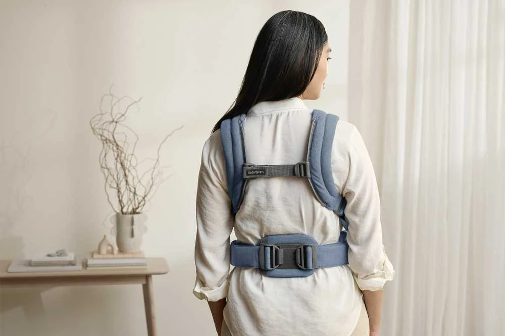 BABYBJORN nešioklė HARMONY WOVEN MELANGE, mėlynas 088033