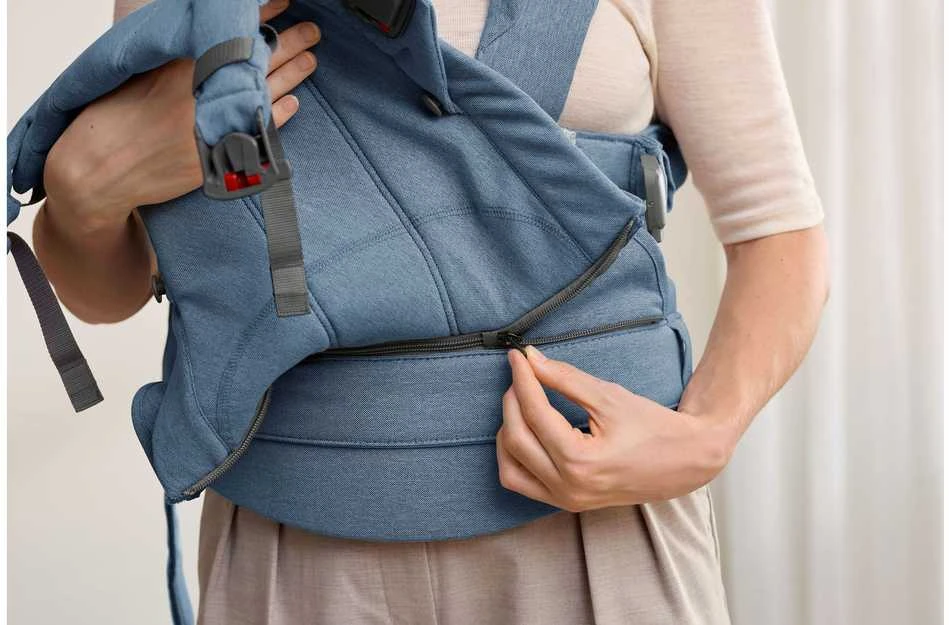 BABYBJORN nešioklė HARMONY WOVEN MELANGE, mėlynas 088033