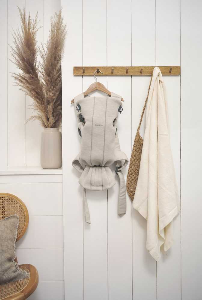 BABYBJORN nešioklė MINI 3D JERSEY, light beige, 021087