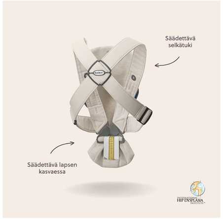 BABYBJORN nešioklė MINI 3D JERSEY, light beige, 021087
