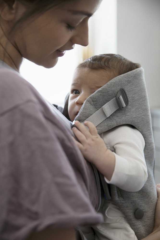 BABYBJÖRN nešioklė MINI 3D Jersey, light pilkas