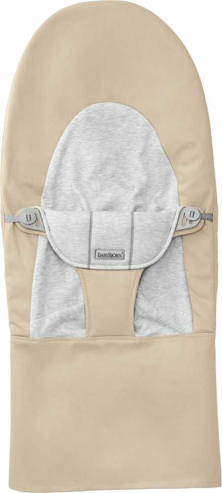 Pakaitinis audinys gultukui BabyBjörn Woven Jersey, beige/pilkas
