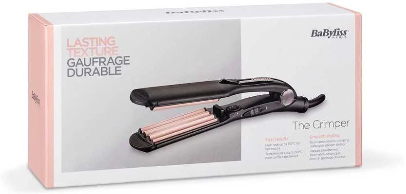 BaByliss 2165CE plaukų formavimo šukos Tekstūravimo žnyplės Šiltas Juoda, Rožinė 1,8 m