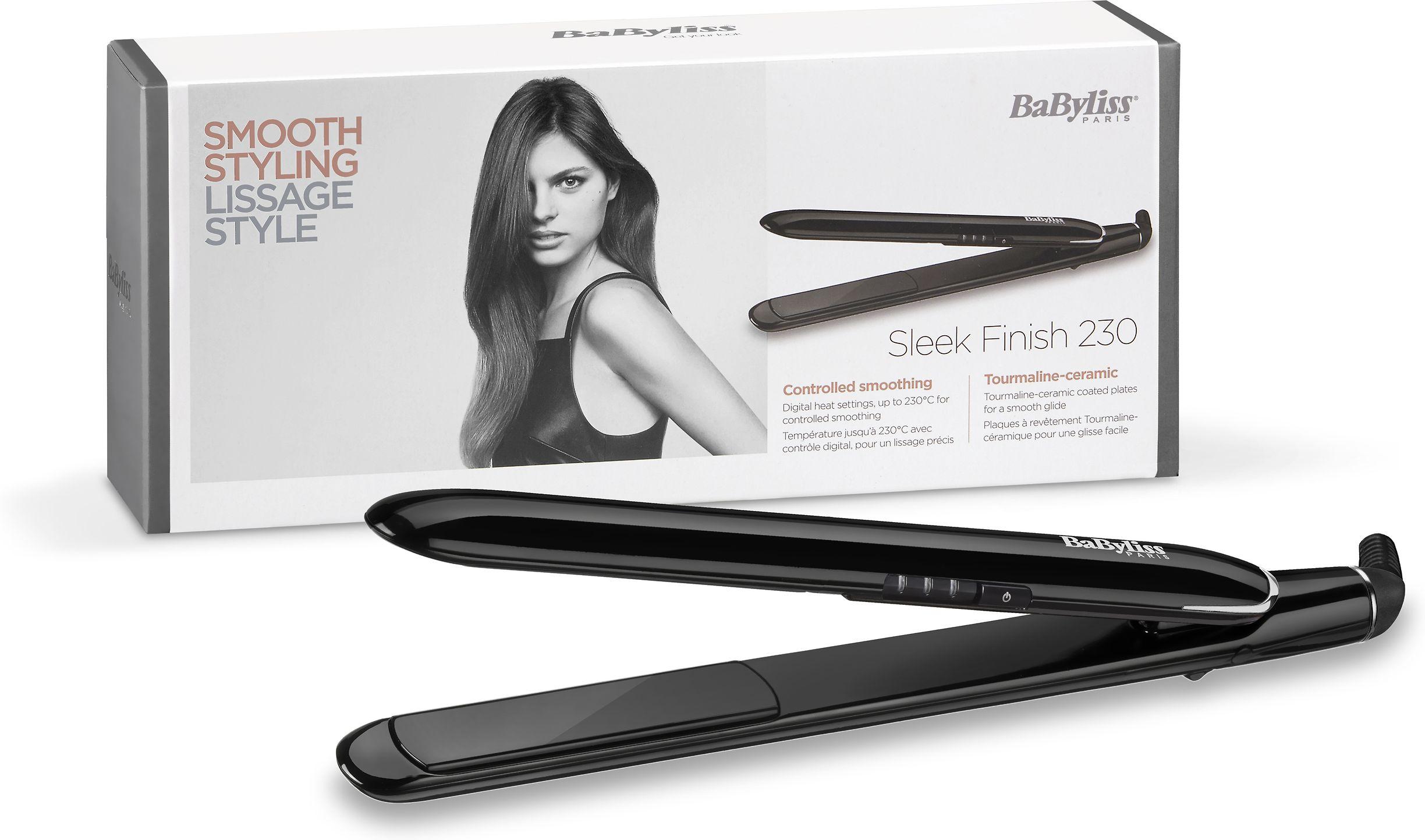 BaByliss ST255E plaukų formavimo šukos Tiesinimo žnyplės Šiltas Juoda, Auksas 2 m