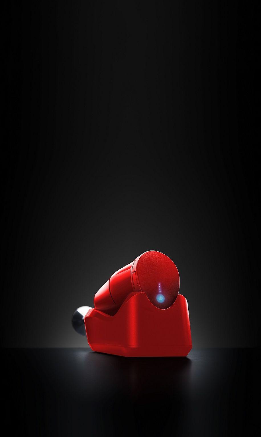 Bamix Cordless -johdoton sauvasekoitin, punainen