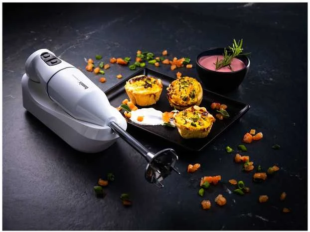 Bamix Cordless PLUS -johdoton sauvasekoitin, valkoinen