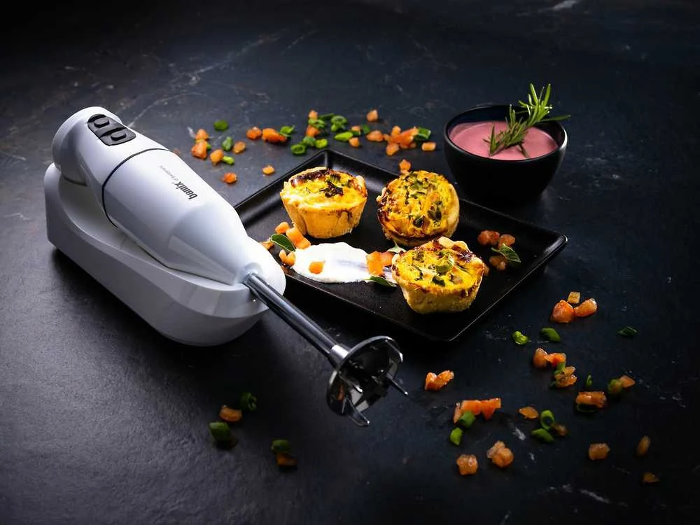 Bamix Cordless PLUS -johdoton sauvasekoitin, valkoinen