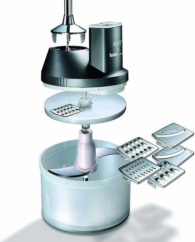Bamix SliceSy priedų rinkinys su keičiamais metaliniais ašmenimis