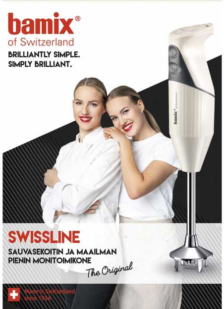 Bamix Swissline M200 Foodbytwins, kermanvalkoinen