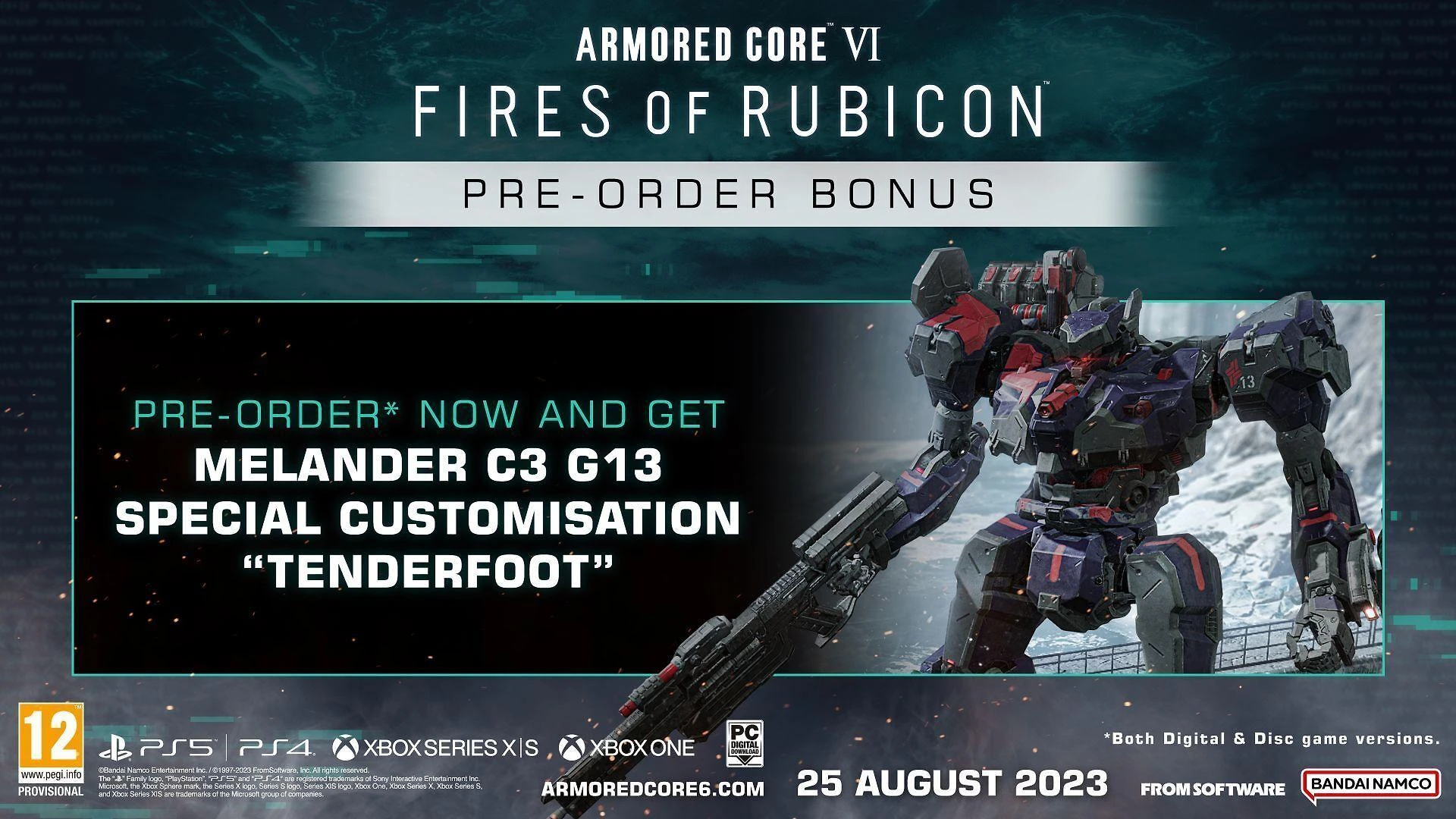 „Bandai Namco Armored Core VI: Fires of Rubicon“ XBOX Series X