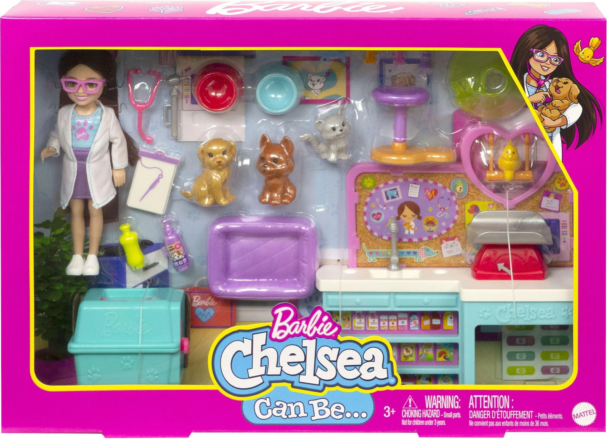 Barbie Chelsea Can Be Pet Vet Set HGT12 Mattel
