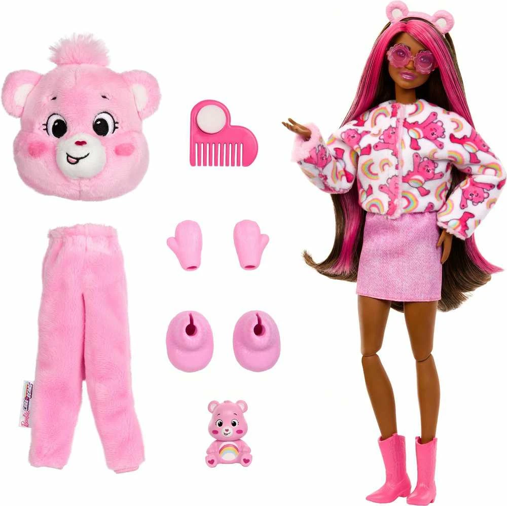 Mattel BARBIE CUTIE REVEAL CARE BEARS siuvrinukų rinkinys Cheer Bear (JCN95)
