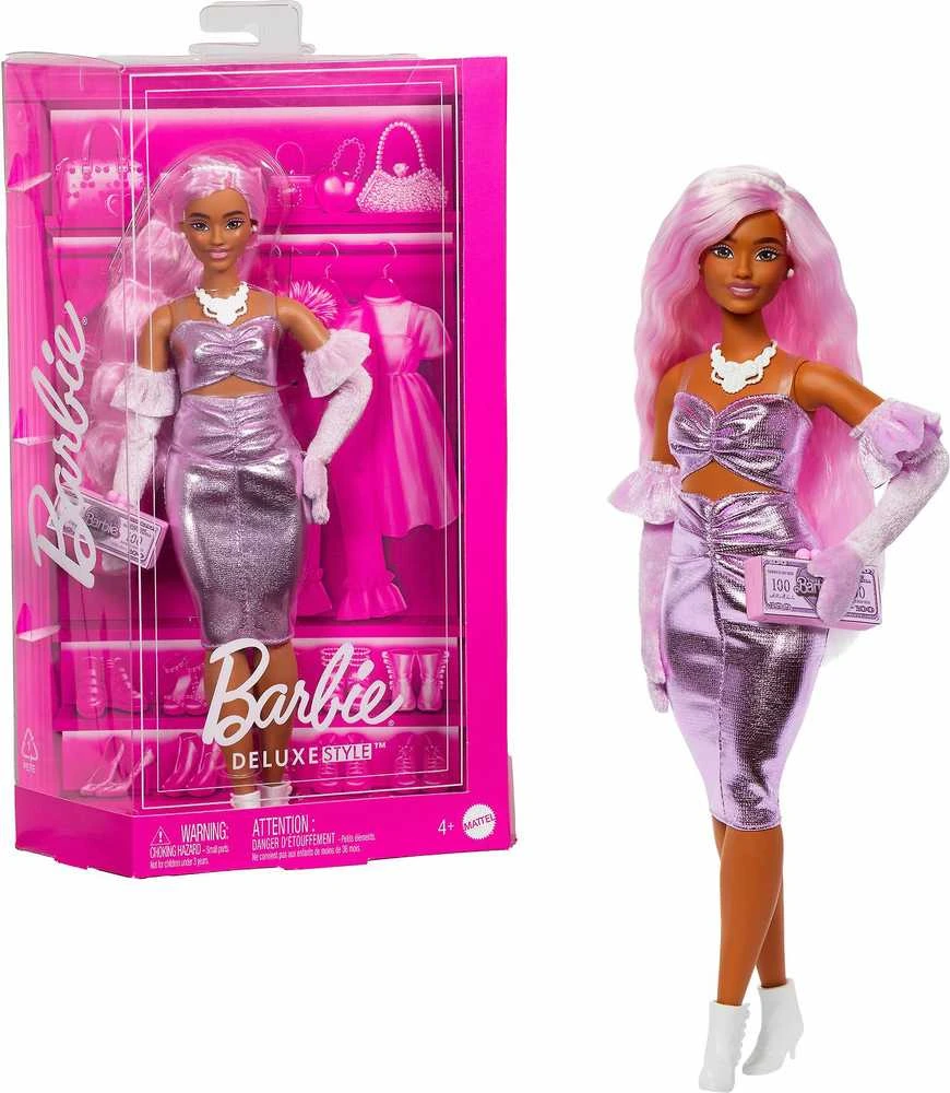 Mattel BARBIE DELUXE FASHIONISTAS lėlė rožiniais plaukais (HYV25)