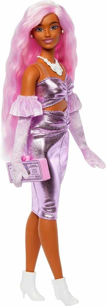 Mattel BARBIE DELUXE FASHIONISTAS lėlė rožiniais plaukais (HYV25)