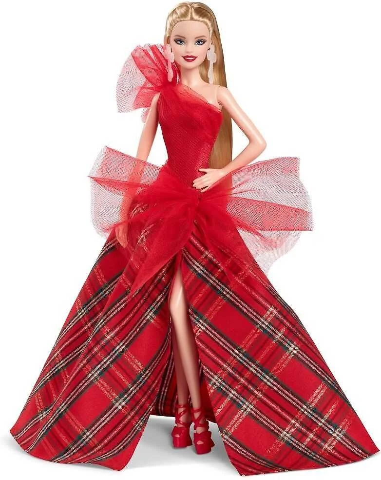 Mattel Kolekcinė „Barbie Holiday“ lėlė šviesiais plaukais 2024
