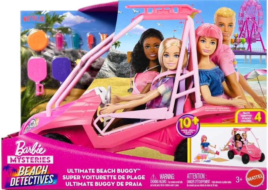 Mattel BARBIE MYSTERIES BEACH BUGGY paplūdimio automobilis (JFV68)
