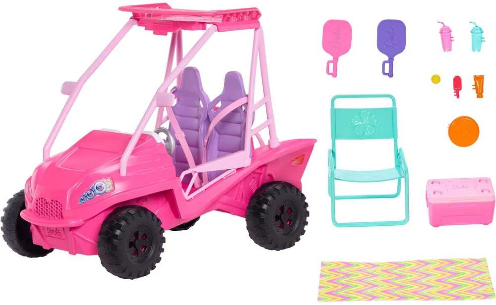Mattel BARBIE MYSTERIES BEACH BUGGY paplūdimio automobilis (JFV68)