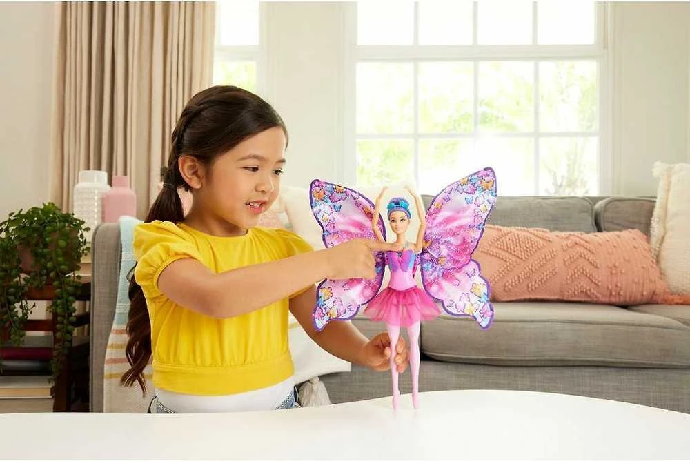 Žaislinė lelė Mattel Barbie Dreamtopia drugelis, HXJ10