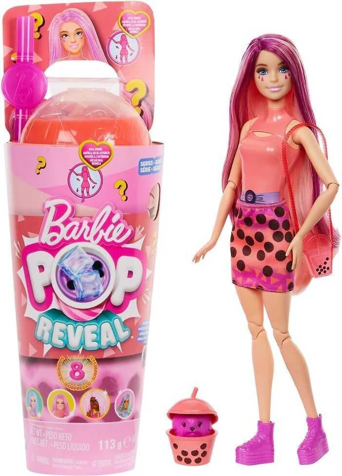 Mattel BARBIE POP REVEAL mango mochi siurprizų rinkinys, burbulinės arbatos serija (HTJ22)