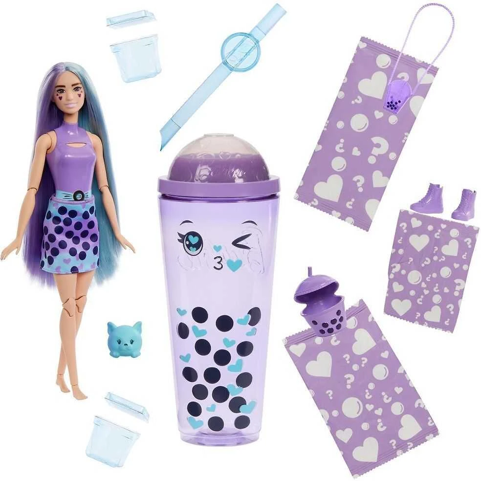 Mattel BARBIE POP REVEAL taro milk siurprizų rinkinys, burbulinės arbatos serija (HTJ19)