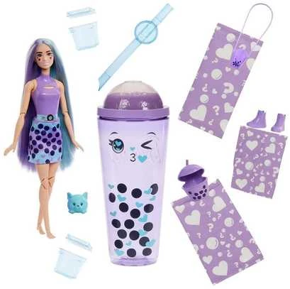 Mattel BARBIE POP REVEAL taro milk siurprizų rinkinys, burbulinės arbatos serija (HTJ19)