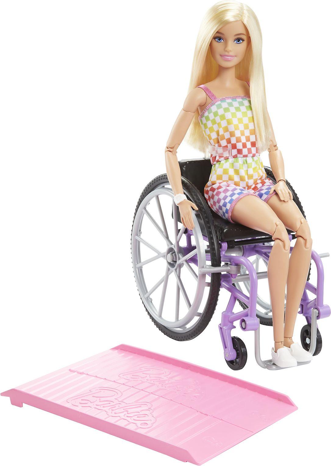 Barbie Mattel Barbė madistė neįgaliojo vežimėlyje šviesiais plaukais