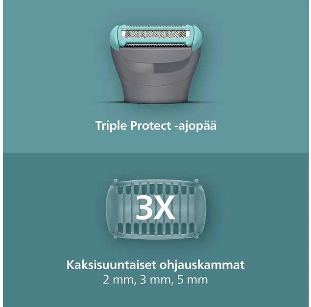 Barzdaskutė „Philips“ kūno kirpimo mašina BG3485/15 su triguba apsauga skutimosi sistema