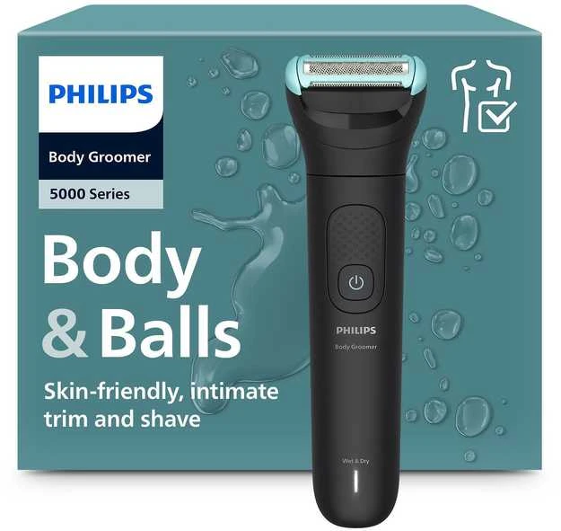 Barzdaskutė Philips 5000 serijos kūno kirpimo mašina BG5475/15 su triguba apsauga skutimosi sistema