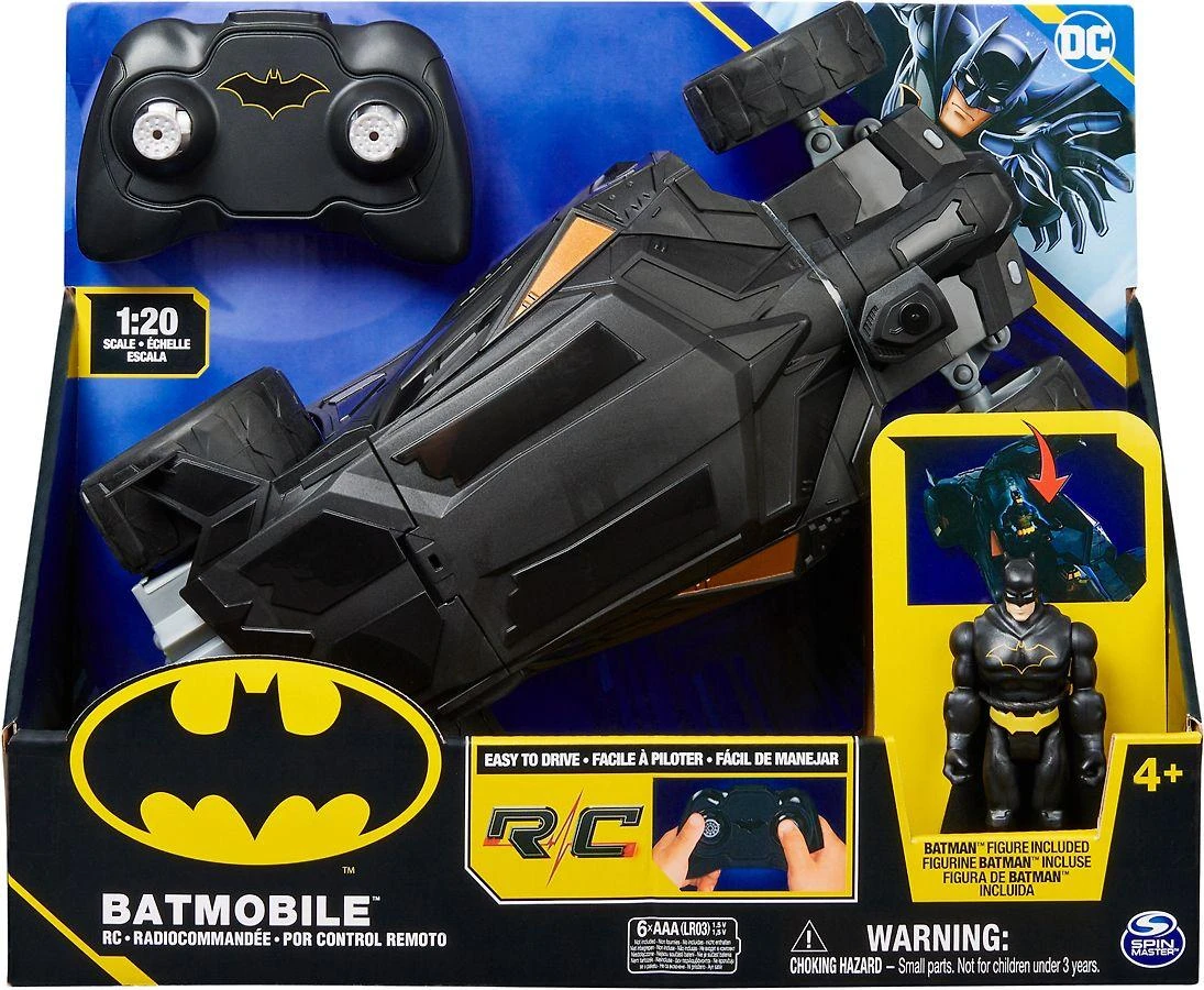 BATMAN 1:20 valdomas automobilis Batmobile, 6065425