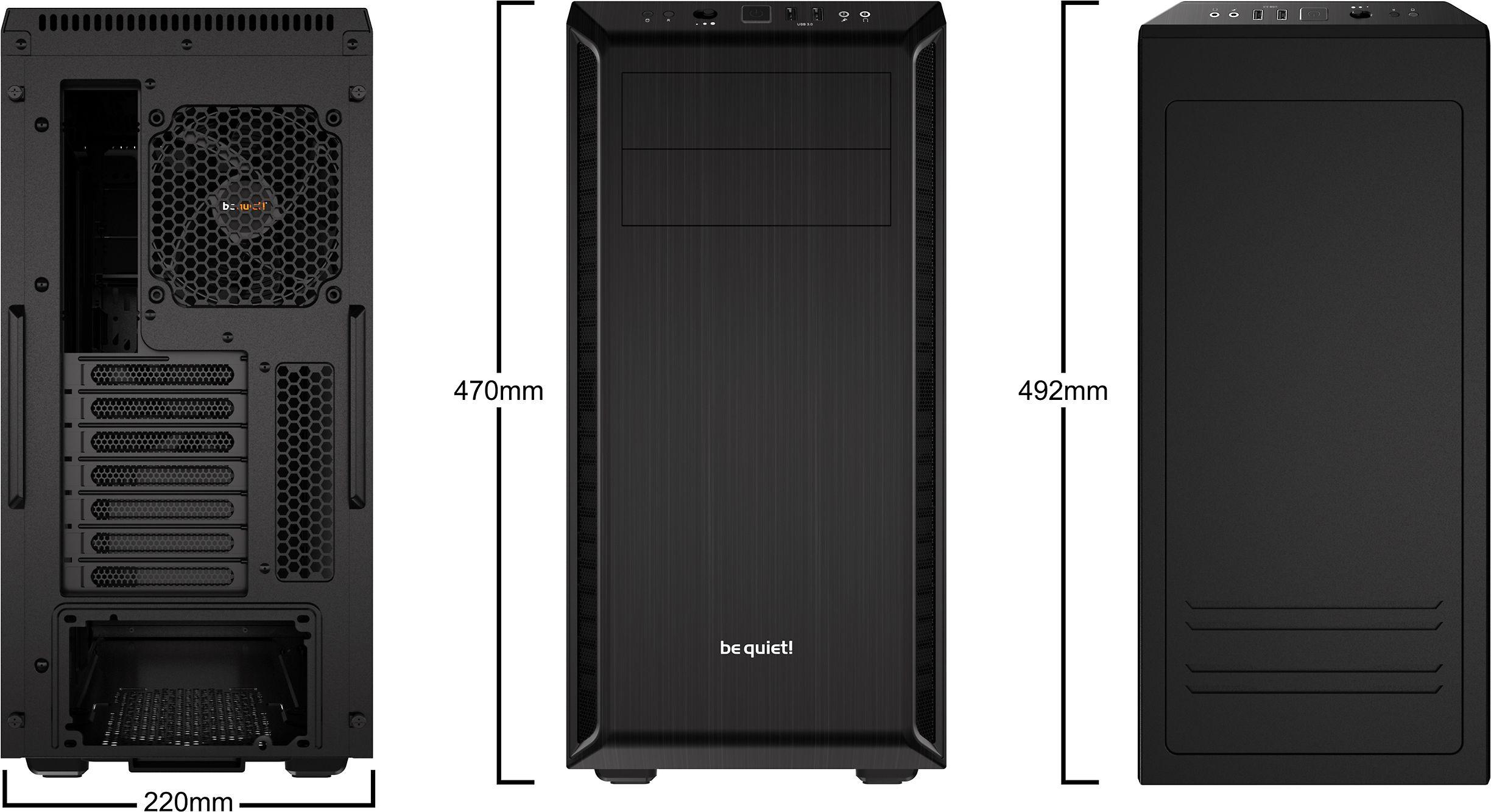 BE QUIET PURE BASE 600 Juodas Midi Tower