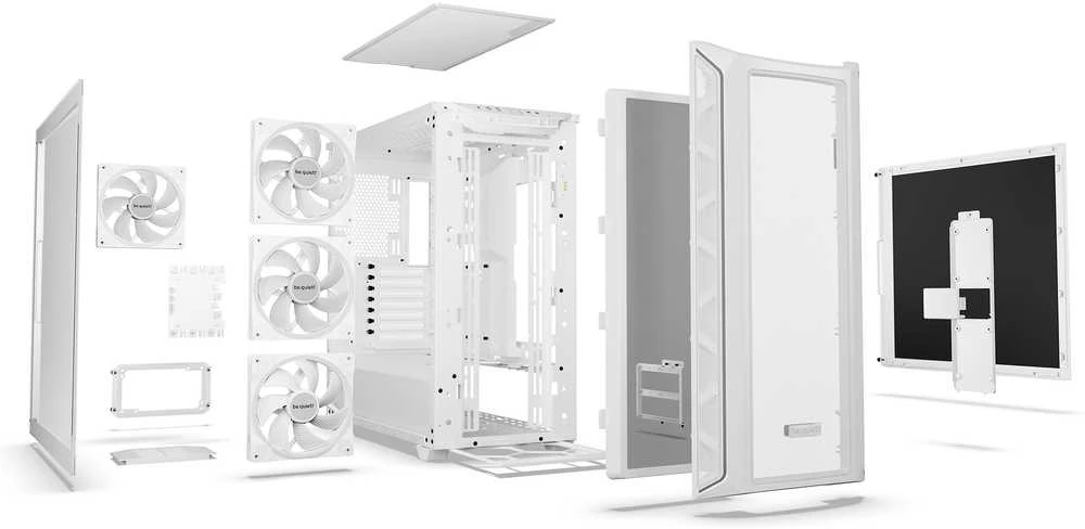 LISTAN BE QUIET Shadow Base 800 FX Case Baltas (P)