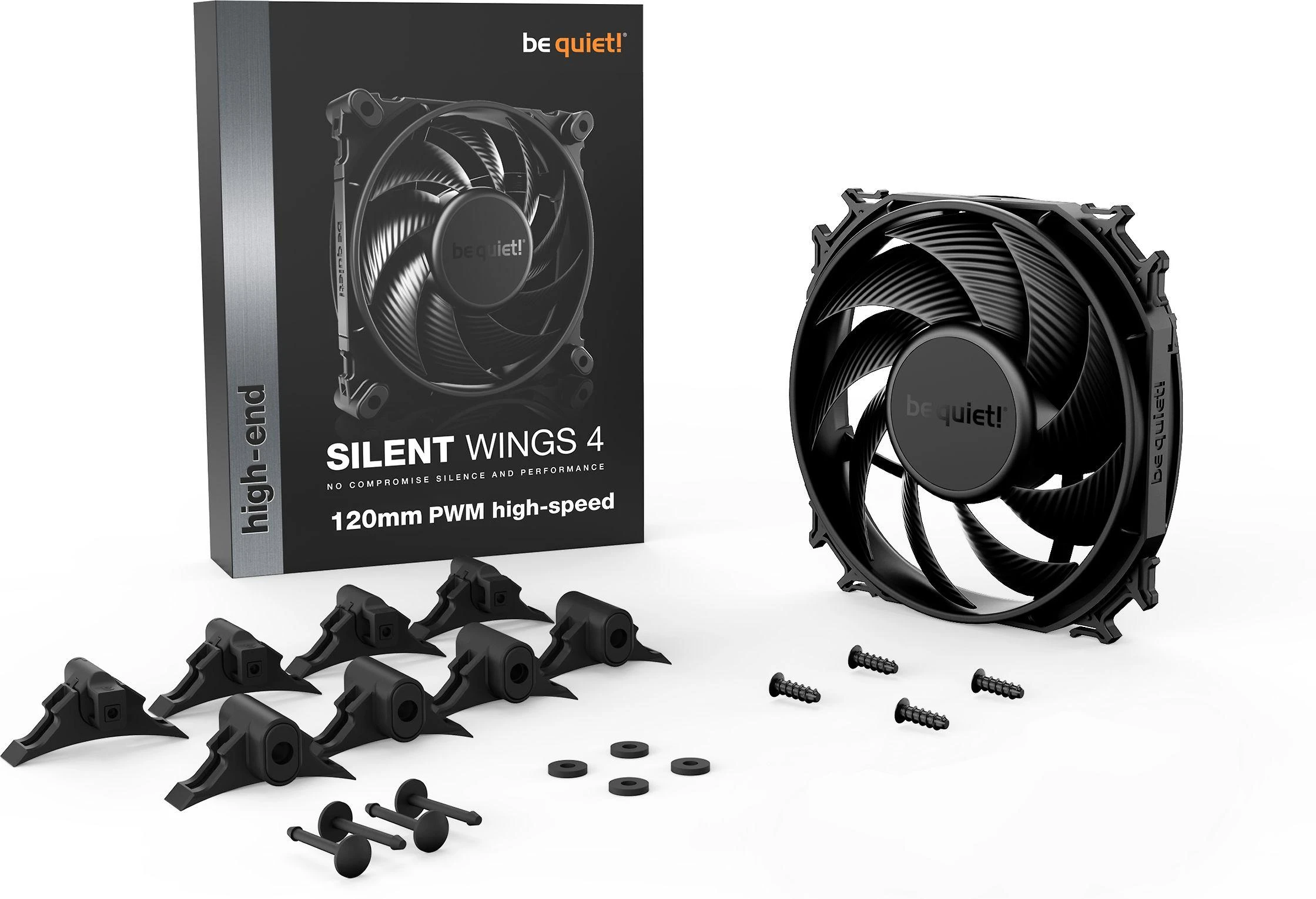 LISTAN BE QUIET BL094 SilentWings 4 120 mm PWM didelio greičio
