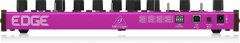 Behringer EDGE - analoginis pusiau modulinis perkusinis sintezatorius