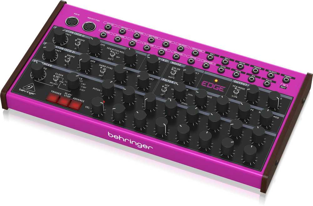 Behringer EDGE - analoginis pusiau modulinis perkusinis sintezatorius