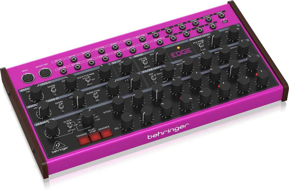 Behringer EDGE - analoginis pusiau modulinis perkusinis sintezatorius