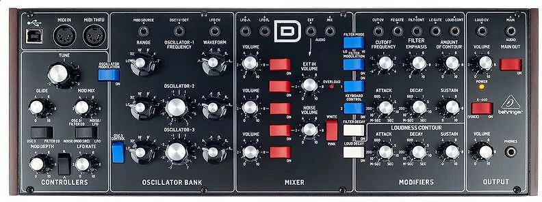 Behringer Model D Juoda
