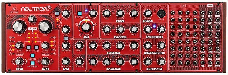 Behringer NEUTRON analoginis sintezatorius, raudonas