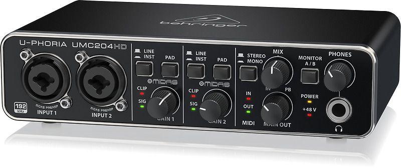 Garso plokštė Behringer UMC204HD