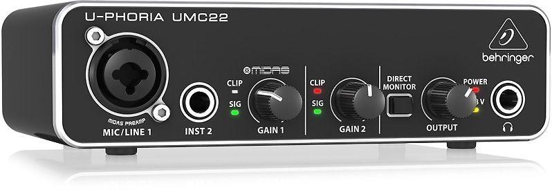 Garso plokštė Behringer UMC22