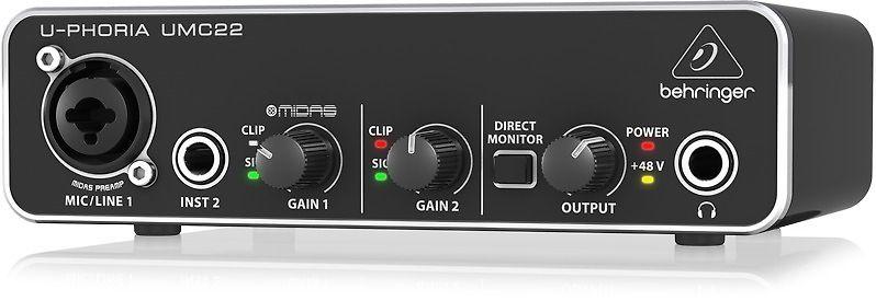 Garso plokštė Behringer UMC22