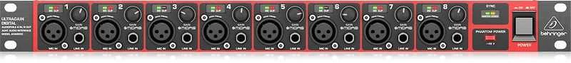 Garso sąsaja - Behringer ULTRAGAIN ADA8200 8 kanalai 24 bitai