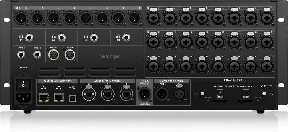Skaitmeninis garso pultas Behringer Wing Rack